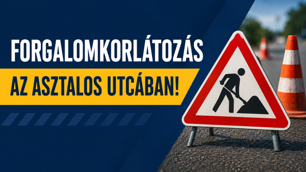 Aszfaltozás miatt lezárják az Asztalos utcát
