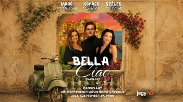 Bella Ciao – Mahó Andrea & Kovács Gábor & Széles Flóra olasz estje